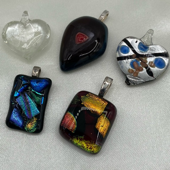 Art Glass Pendants Lot - Picture 1 of 4